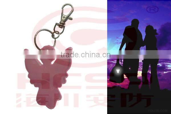 Popular Angel Reflective pvc Keychain
