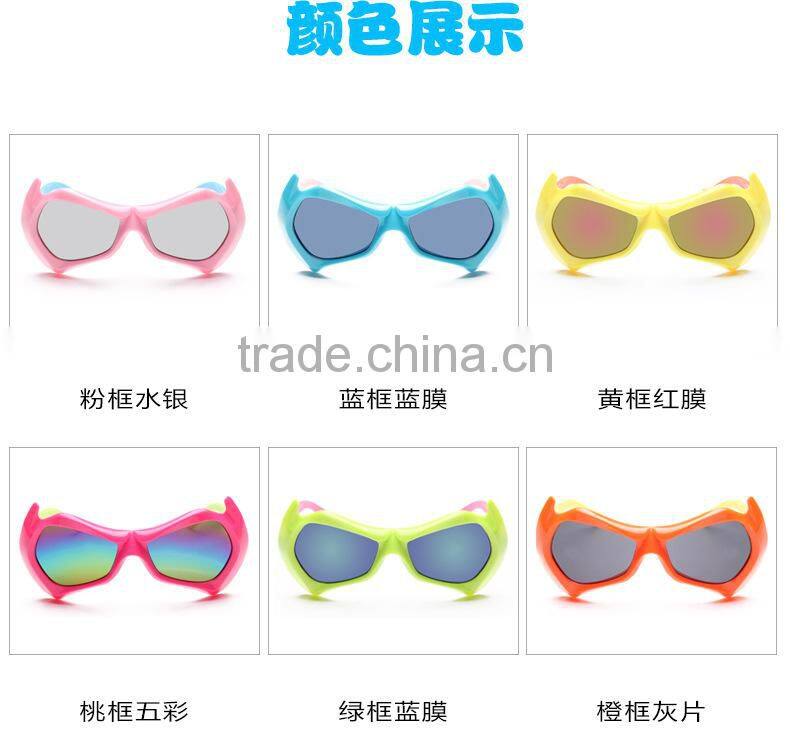 cheap cute cartoon plastic children party UV proof photochromic sunglass