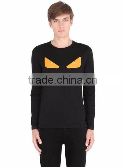 High Quality Cotton T Shirts Long Sleeve Round Neck Male T-shirt