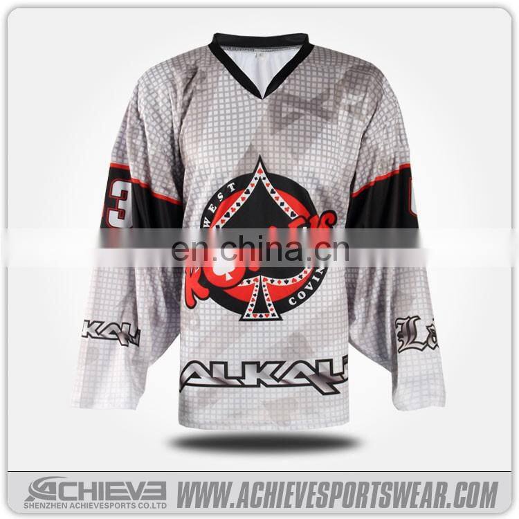 Custom sublimation team ice hockey jerseys made in Achieve