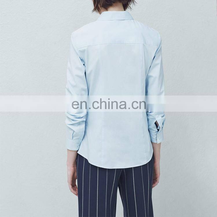 Women's clothing manufacturer latest design ladies office formal wear shirts