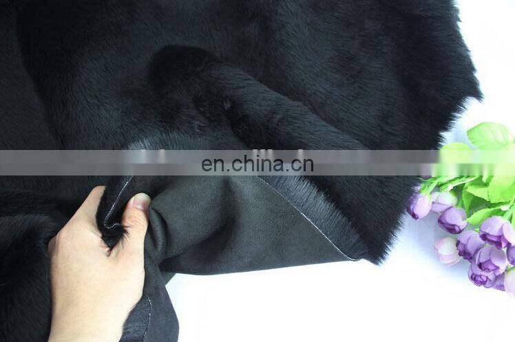 Wholesale 100% polyester made faux rabbit fur fabric