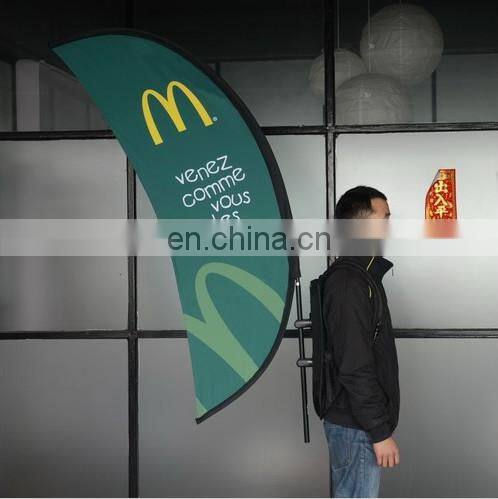 Custom brand logo advertising Tear Drop Flag printing made sign flags