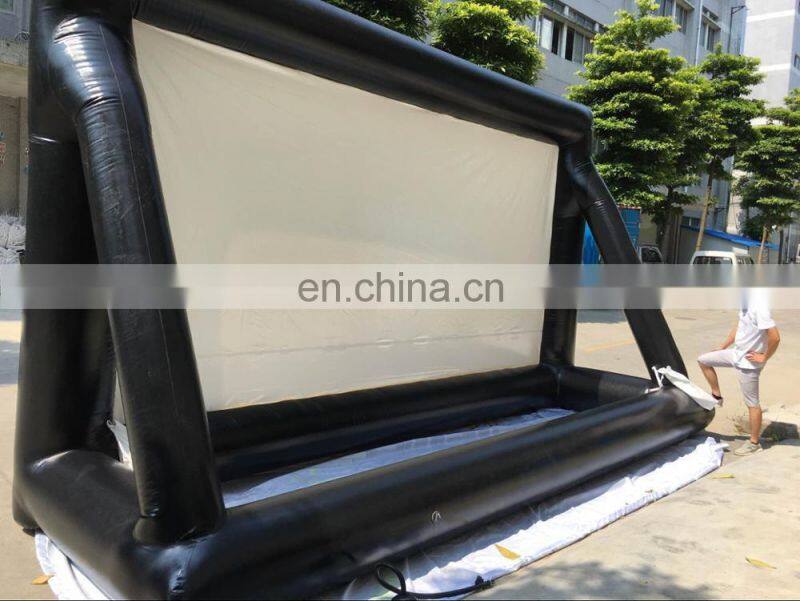 30ft outdoor big inflatable movie screen used outdoor projection advertising TV screen for sale