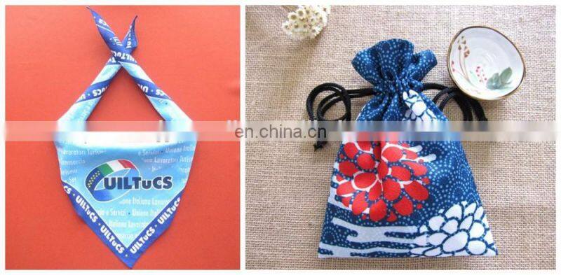 custom butterfully cartoon printing simple Polyester Fashion shawl silk scarf