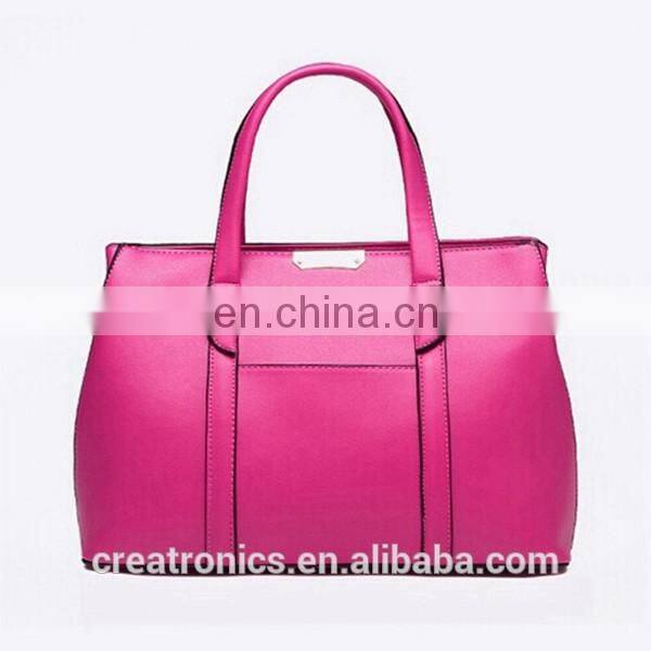 CR USA market expert recommend pu leather material large-capacity zipper rose red colors new fashion leather clutch bag