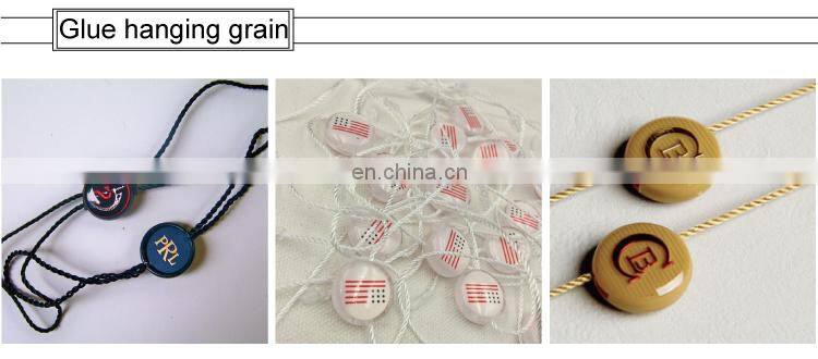 Custom gold foil plastic seal tags for jewelry