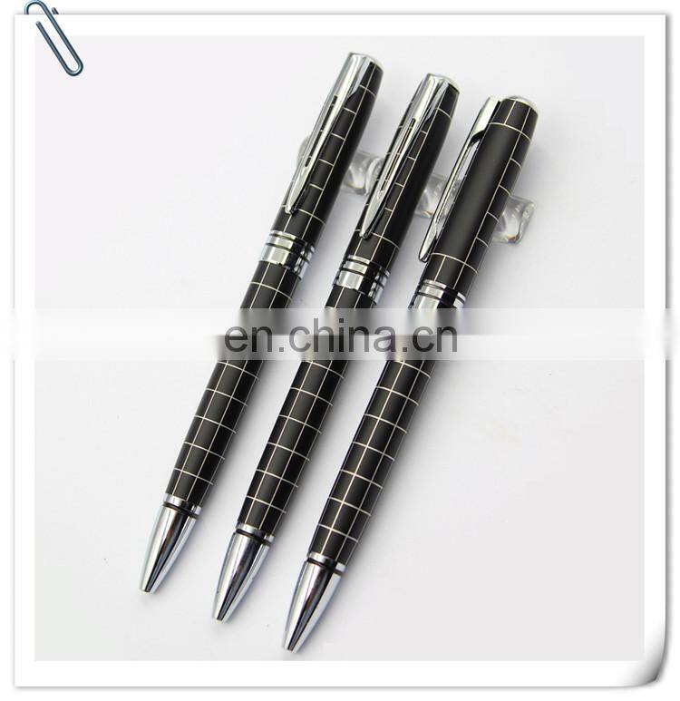 twist action colorful polished barrel metal l ballpoint ball pen with shiny chrome accents