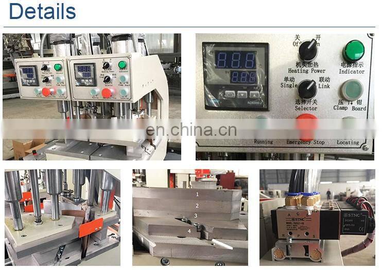 Double head pvc upvc window welding machine