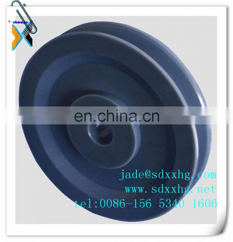 plastic sprocket wheel idler pulley / Custom UHMW PE Plastic Cable Pulley