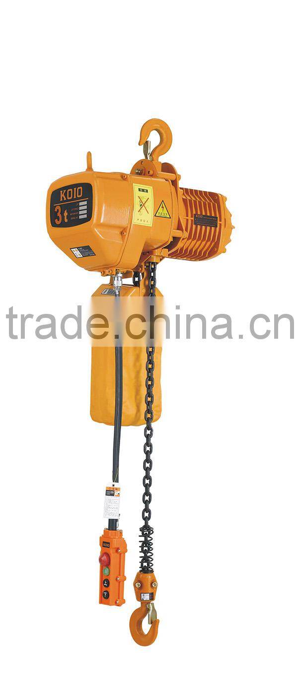 Special design for limit space 0.5t electric chain hoist with low headroom