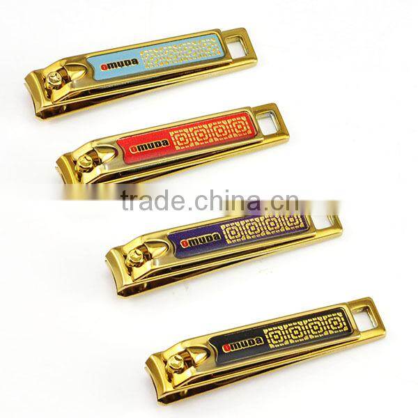 Omuda quality engraved nail clipper with sharp lade