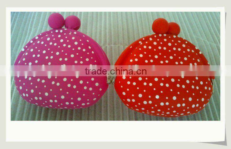 Cute and Mini silicone coin bags with new pattern colorful