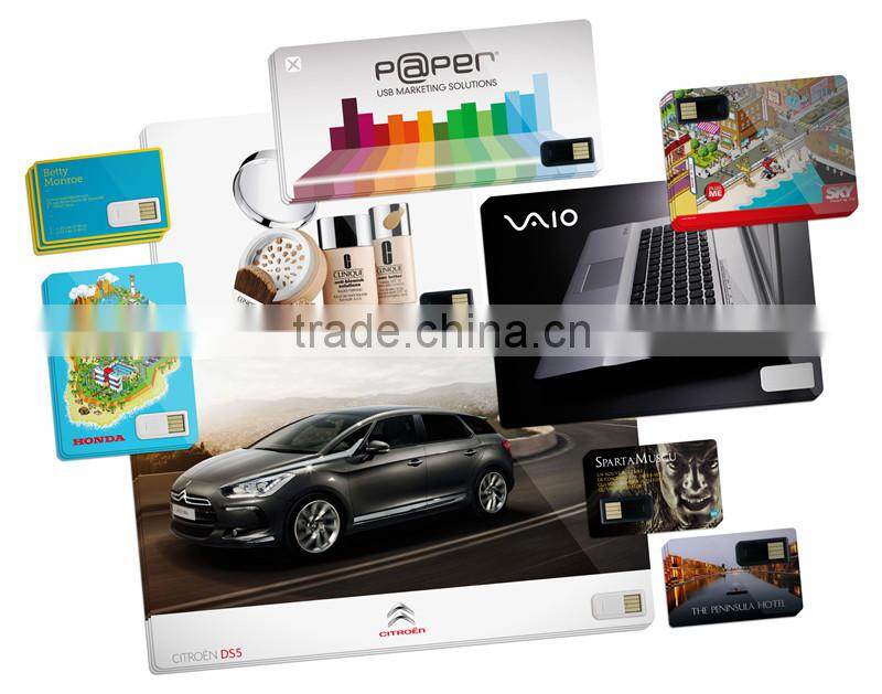 wholesale good quality full color logo printing usb card custom usb business card by OEM usb factory
