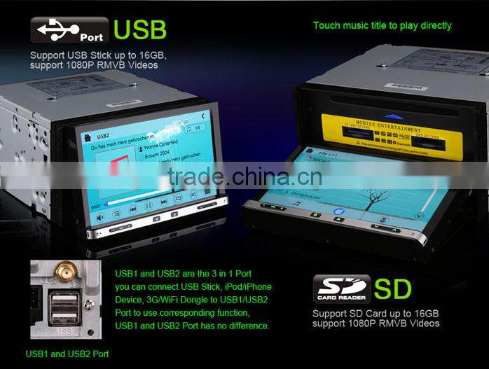 Erisin ES7005G 7" HD 2 Din Car DVD Player with 3G GPS Radio