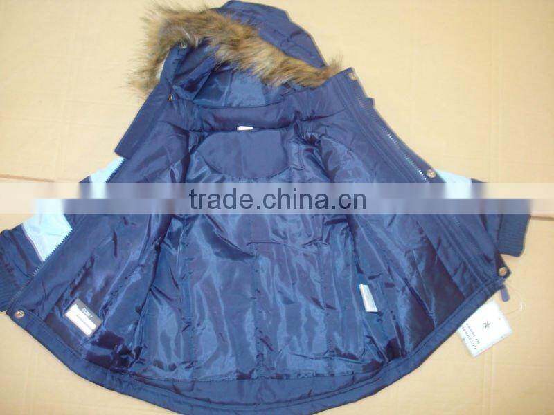 kids shiny nylon padded jackets for AW 2013