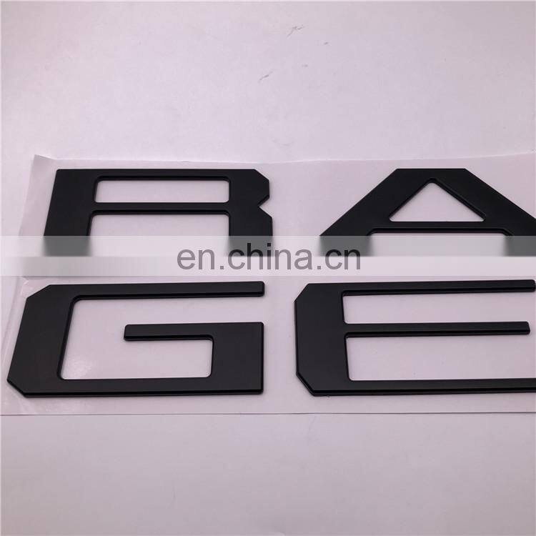 Car Custom Black Tailgate 3D Letters Name Plate Inserts Badge Emblem Sticker Decal