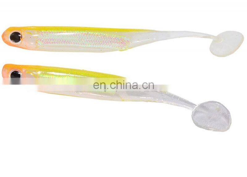 Amazon 3pcs/lot 5g 105mm T Tail Soft Fish Swim baits Plastic Artificial PVC Soft Lures Fish 3D Rainbow Hollow Fish Bait