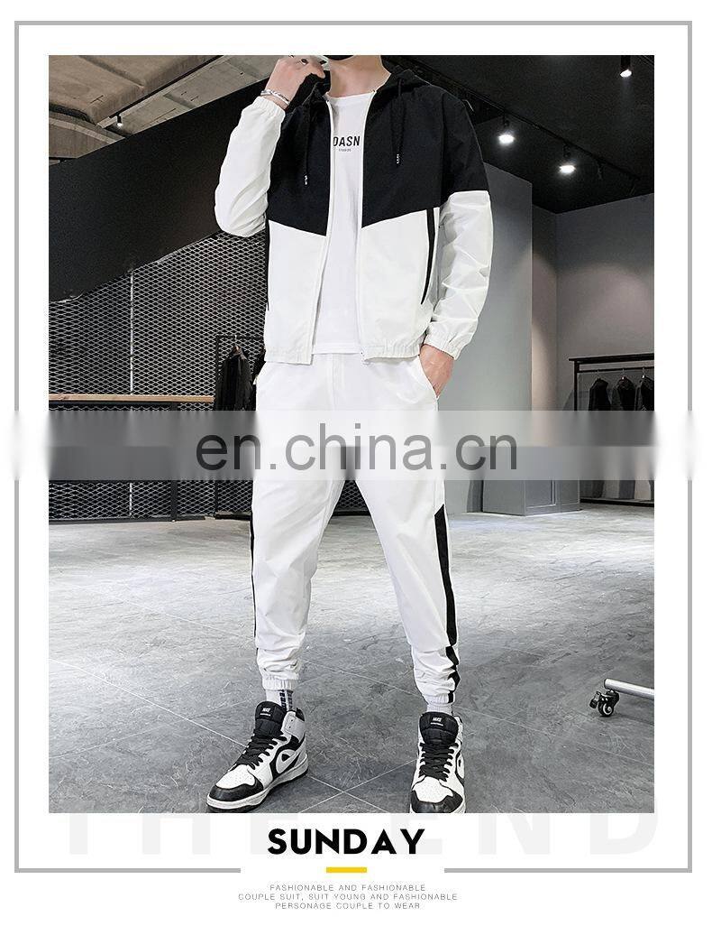 Wholesale 2-pieces men's plus size big and tall sports and leisure sports sets jogging suit custom men's suit
