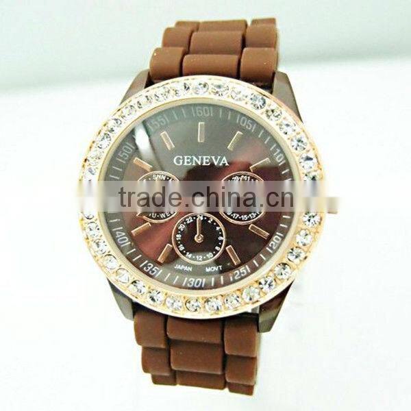 new fashion geneva 10 colors watch crystal
