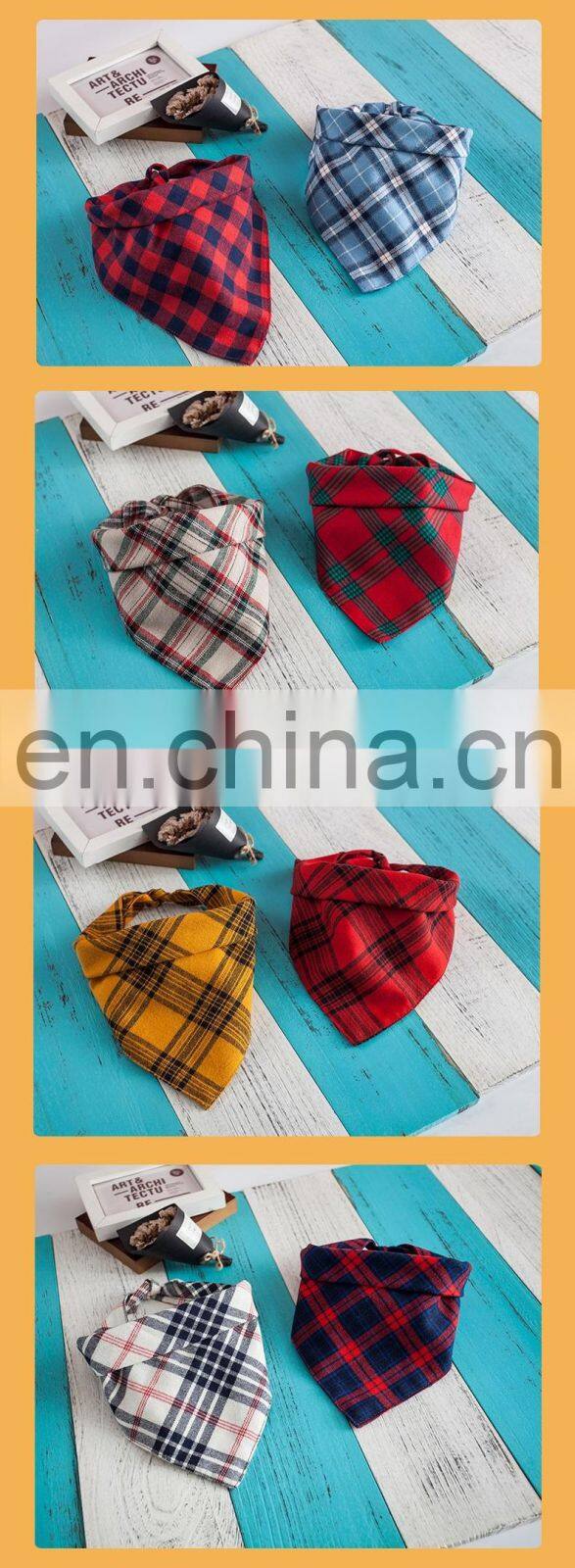 Manufacturer wholesale cute soft sublimation luxury multiple sizes double sided cotton cat bandana with black lace