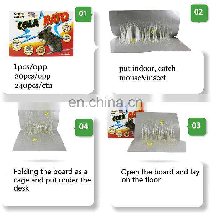 Mustrap YIWU INDIAN hot selling household control strong power fly and mouse killer glue paperequipment
