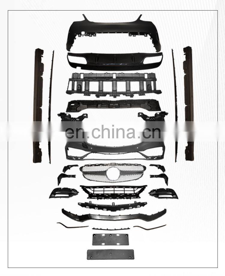 GBT drop shipping car body kits mercedes c63 amg w205 facelift Modified restyle for mercedes benz c class w205 amg bodykit