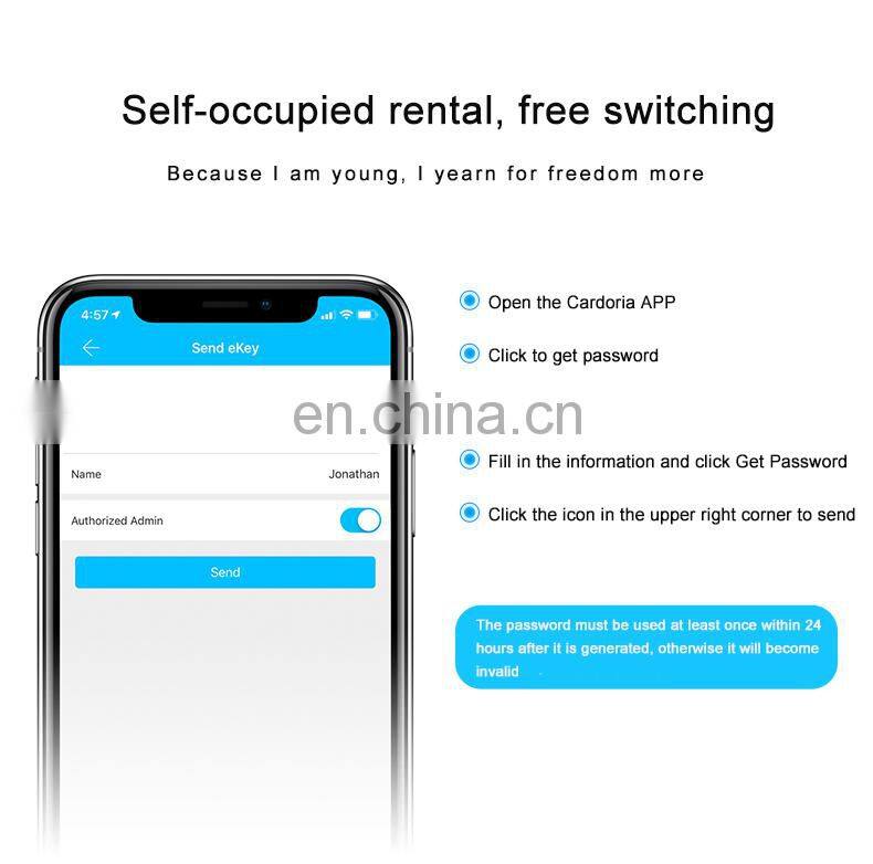 Ttlock App BLE Hotel apartment password lock smart card lock hotel rental room electronic lock