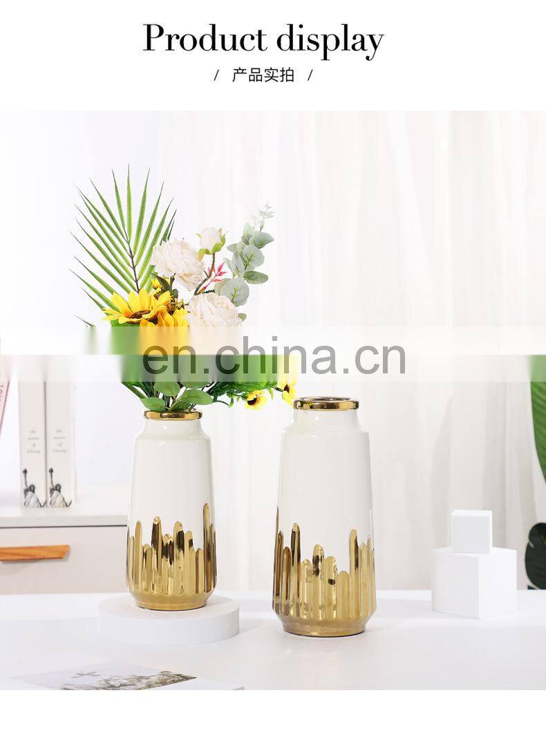 Home Accessories Vase Decoration Decor Modern Chinaceramicvase 2021 Luxury De Luxe Flower Vases For Weddings Centerpiece