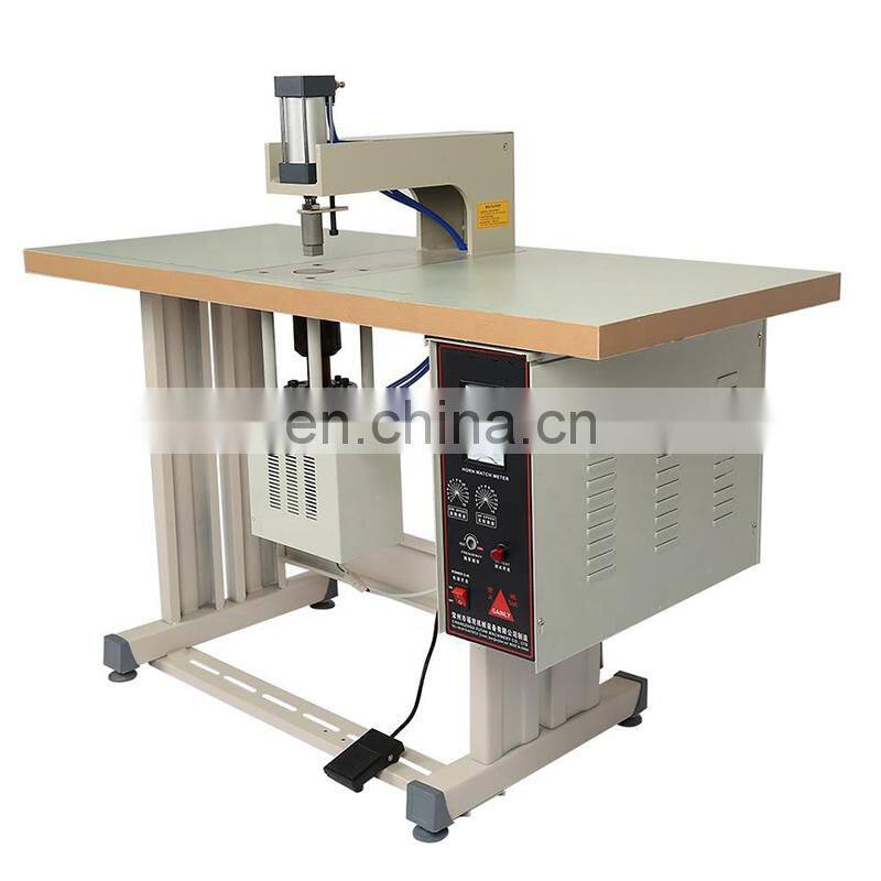 UT50D Ultrasonic Manuel Double Head Nonwoven Bag Handle Welding Machine Ultrasonic Spot Sealer