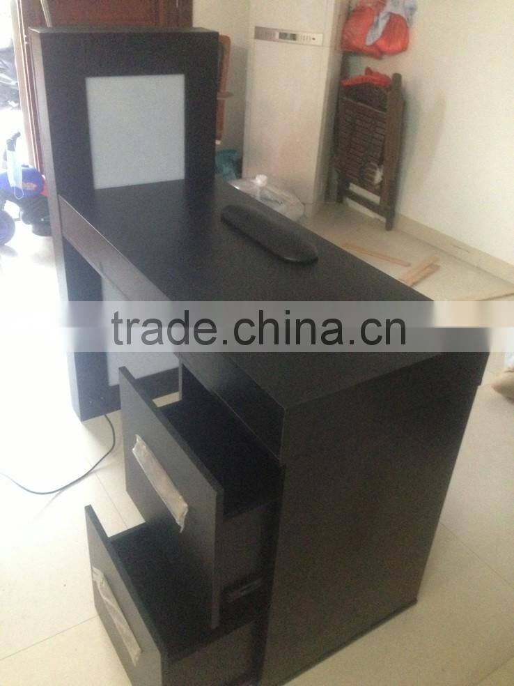 Beiqi salon furniture with LED light Manicure Table