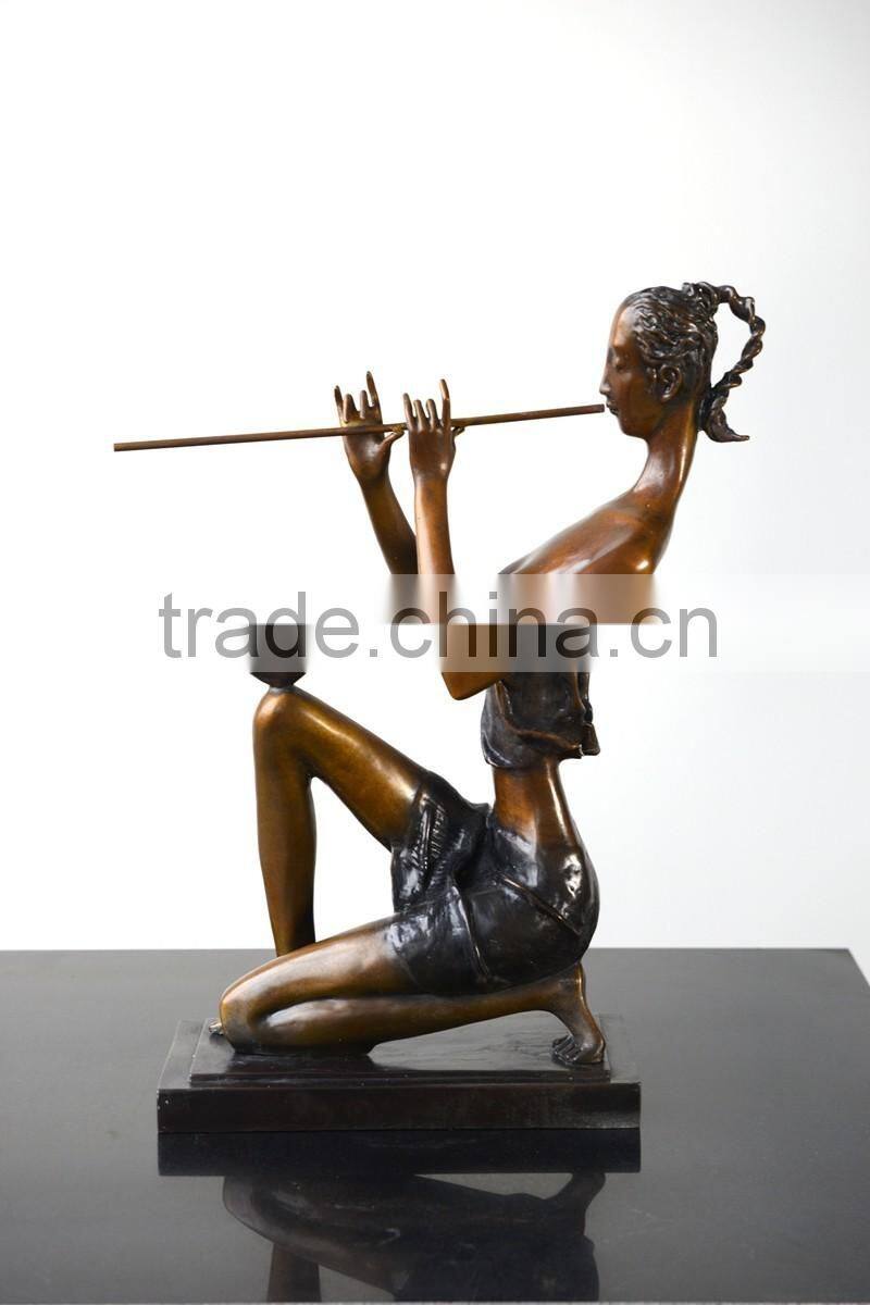 Patented Home Decoration Bronze Figure Statue Abstract Sculpture Female Figure Sculpture