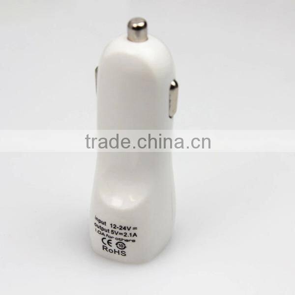 double usb car charger with led lighting logo original factory