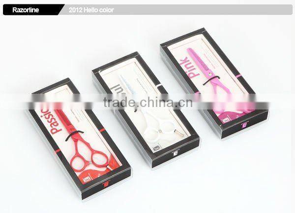 Red Teflon Coating in SUS420J2 Stainless Steel hair scissors