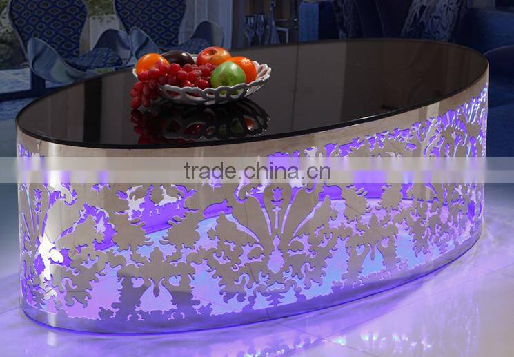 KTV modern table metal round tea table