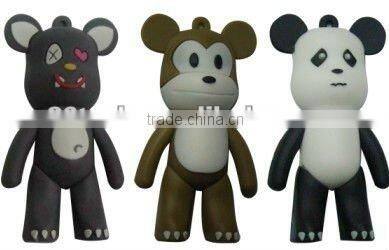 Cartoon character animal shape usb flash drive for kids
