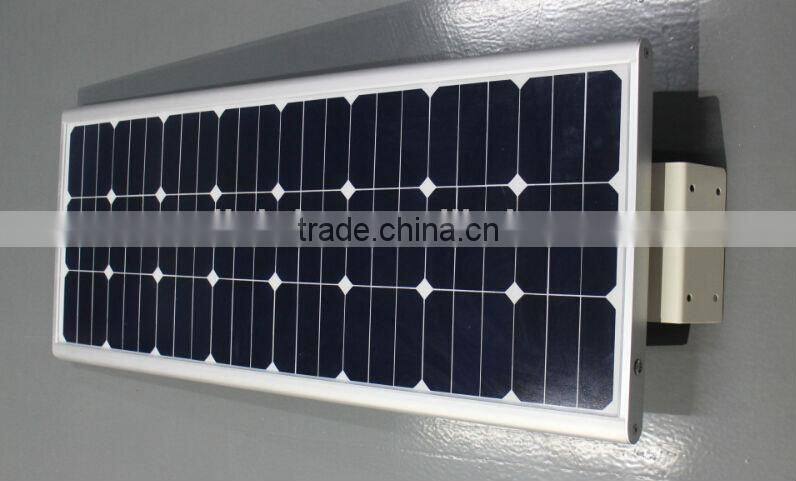 70 Watt solar Led Street Light, Smart All In one Solar Street Light Led IP65 CE ROHS with 5 years lithium battery