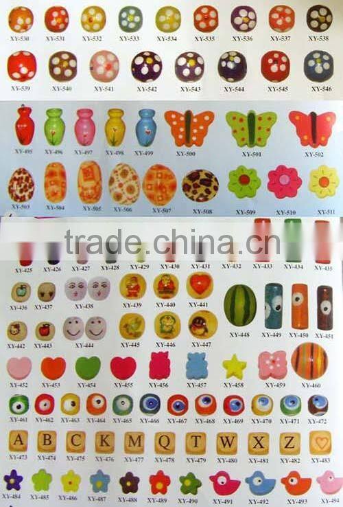 SB0751 Rabbit Easter Bead, Wooden Bunny Beads