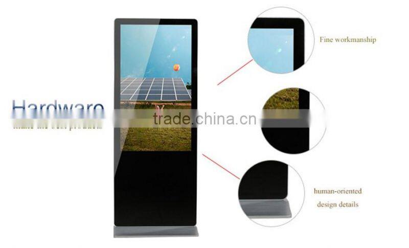42",46'',47",50",55",65"42 inch floor standing Outdoor Advertising Player/lcd digital signage with high brightness 2000cd/m2