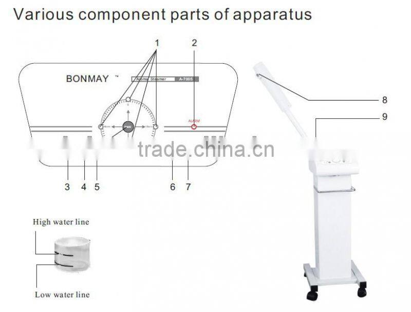 A-7005 Chinese herbal medicine facial care sprayer instrument with the ionize steam