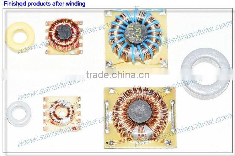 Automatic EMI chip filter toroidal winding machine(SS900B3 series wire D 0.07~0.25mm) replace JOVIL toroidal winder