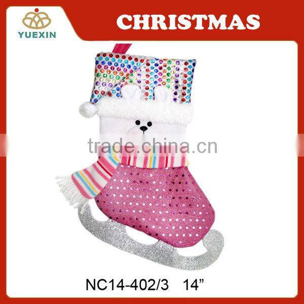 2014 new design Christmas Stcoking, Christmas Stocking Gift Decoration
