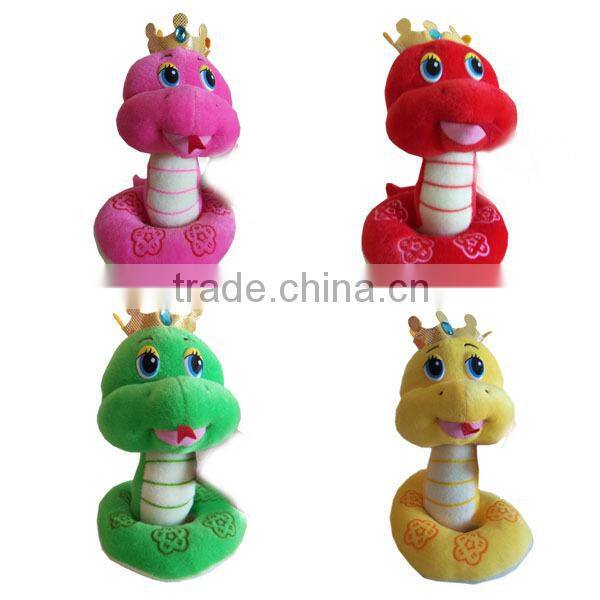 Custom baby animal toy and doll plush snake