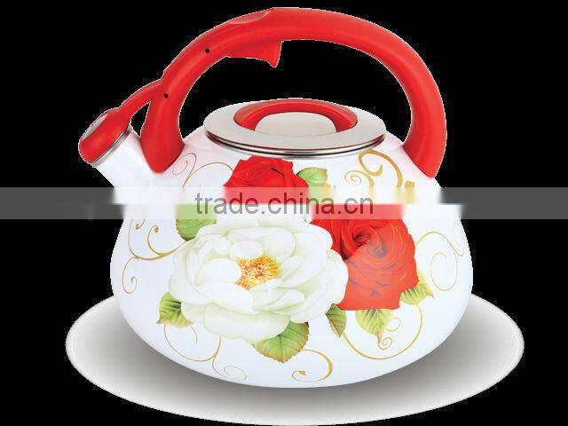 3.5L Beautiful enamel whistling kettle/Kitchen ware
