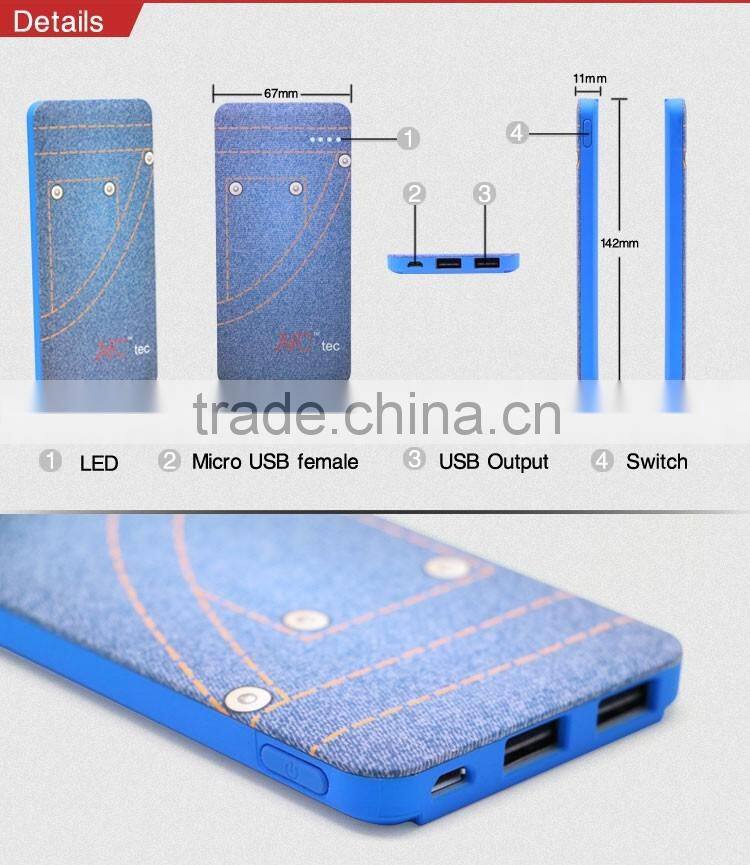 4000mAh free logo printing power bank mobile charger