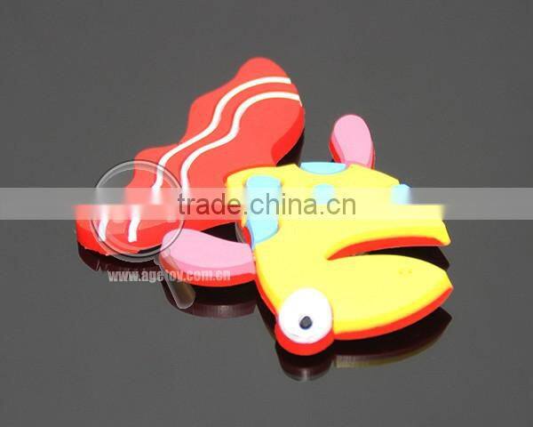 Cartoon Cute Goldfish Shaped Soft Rubber Injection Molding Promotional PVC Magnet For Fridge