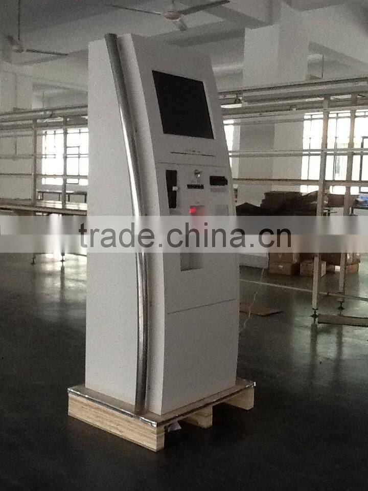 Automatic self service ordering payment kiosk machine