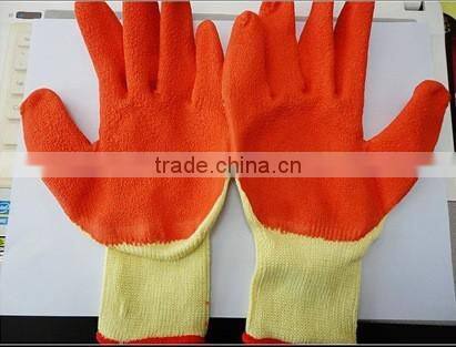 Rubber latex nitrile coated safety glove for workers