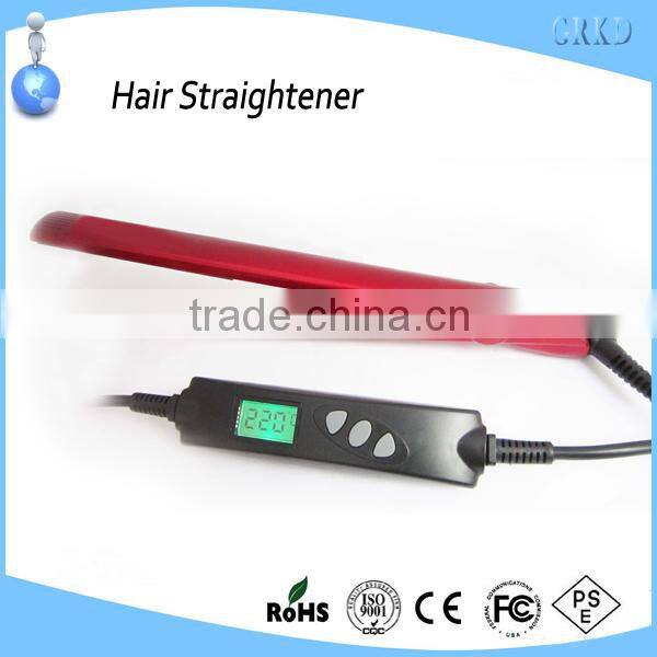 Personalized hair straightener hair flat iron with lcd displayer