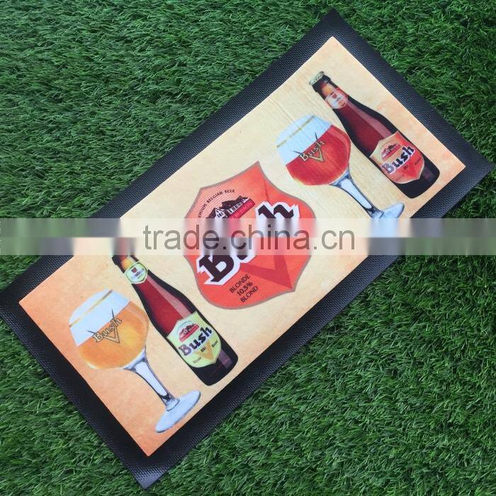 SMETA factory Anti-slip Nitrile Rubber Customized Bar Spill mat